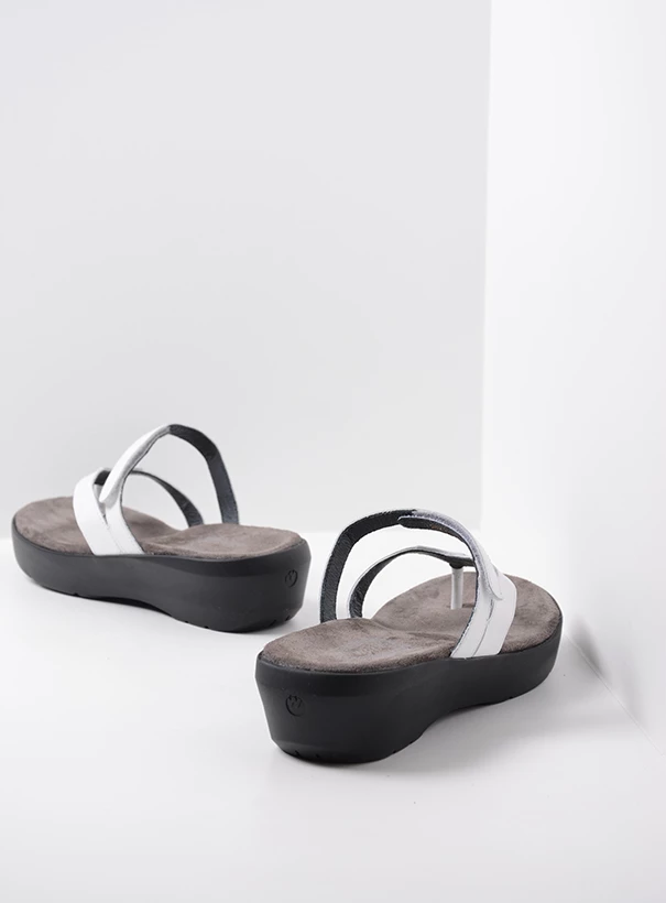 wolky slippers 00200 bassa 30100 wit leer back