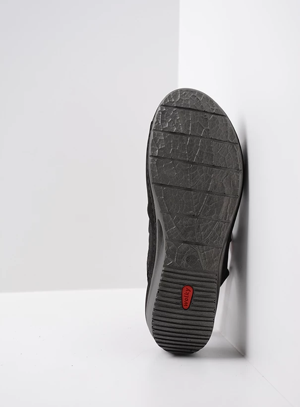 wolky sandalen 00425 shallow 10000 zwart nubuck sole