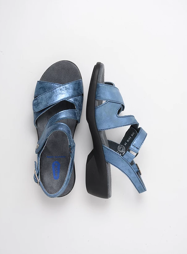 wolky sandalen 00776 fria 10820 denim blauw leer top