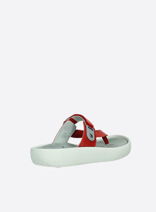 wolky slippers 00821 peace 87500 rood leer back