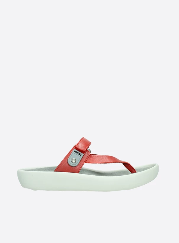 wolky slippers 00821 peace 87500 rood leer