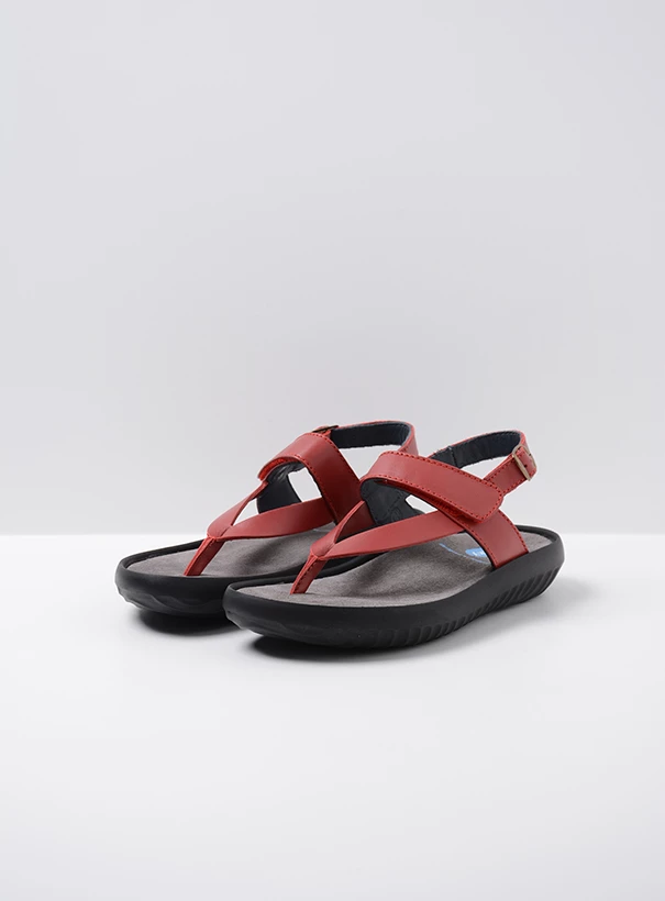 wolky sandalen 00882 cebu 31500 rood leer front