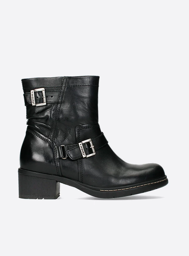 wolky biker boots 01265 raymore 30000 zwart leer