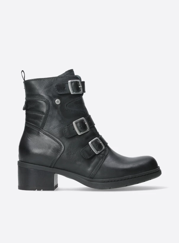 wolky biker boots 01268 canmore 37000 zwart leer