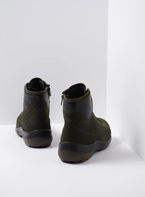 wolky extra comfort 03026 ambient 11735 forest groen nubuck back