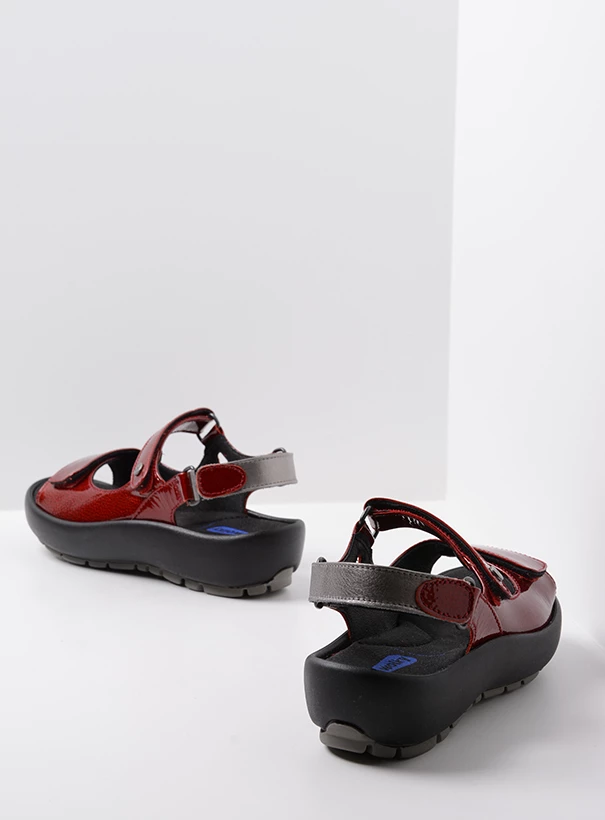 wolky sandalen 03333 brasilia 60500 rood lakleer back