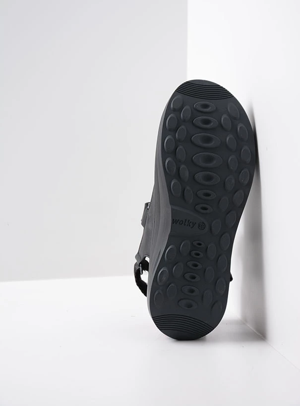 wolky sandalen 03350 adura 20000 zwart leer sole