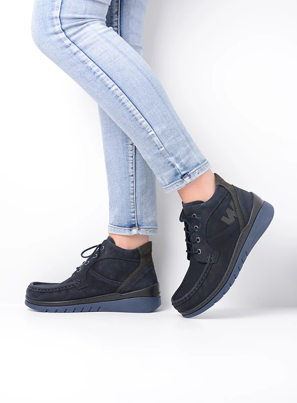 wolky extra comfort 04850 zoom 11800 donkerblauw nubuck detail