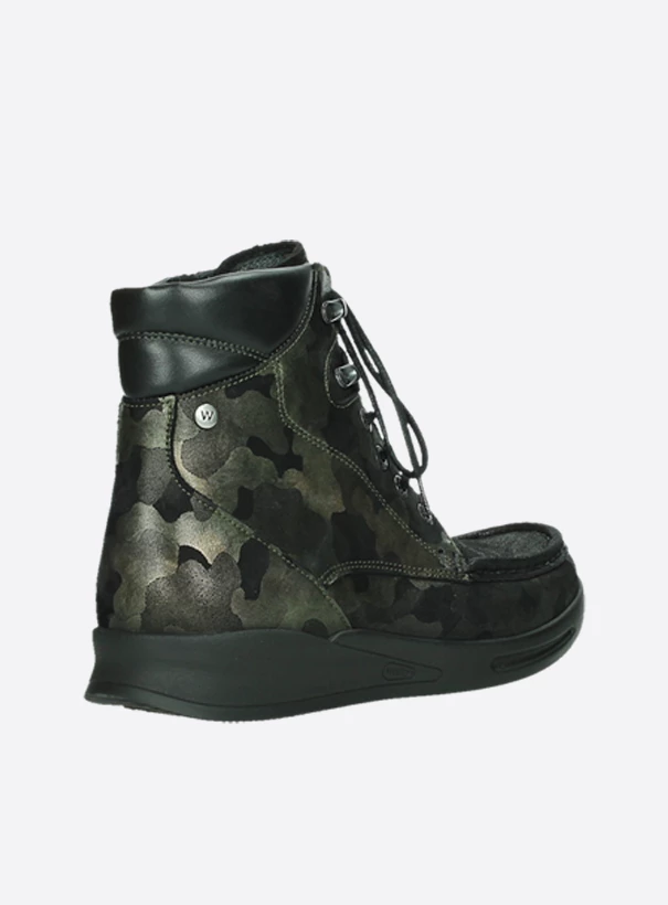 wolky extra comfort 05904 four 14730 forest camouflage stretch nubuck back