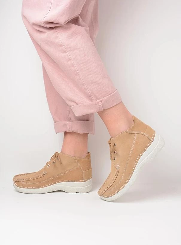 wolky extra comfort 06200 roll moc 11390 beige nubuck detail