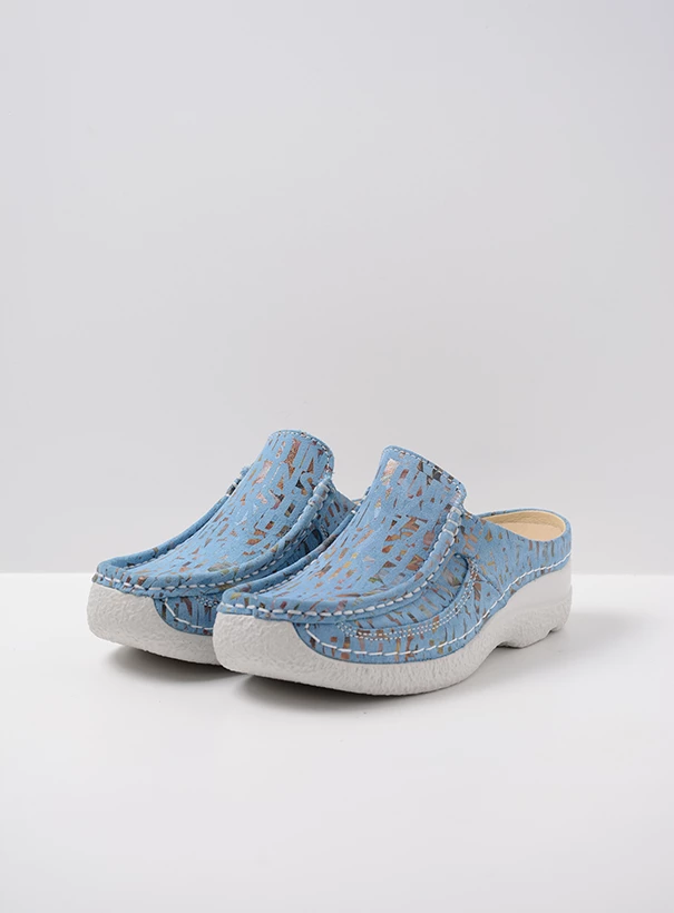 wolky extra comfort 06202 roll slide 41890 sky blauw suede front